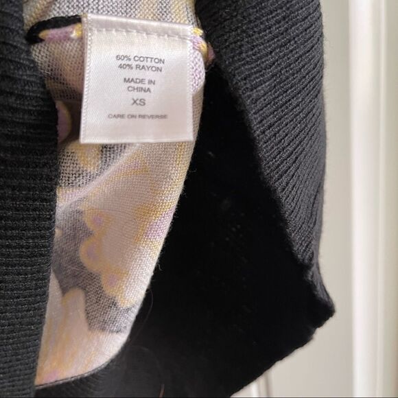 2/$22 New York & Company Floral Short Sleeve Sweater; SZ XS; BNWT - Picture 6 of 7